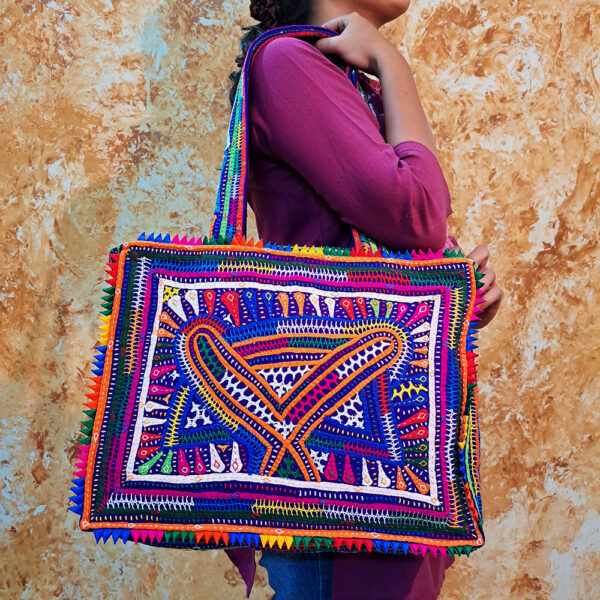 Rabari Hand-embroidered Shoulder Bag. Applique.0544 - Etsy