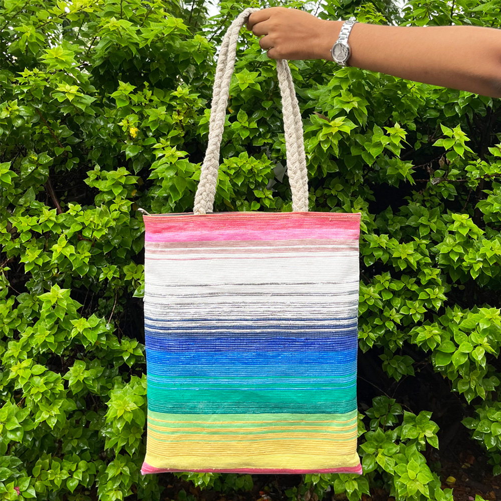 Multicolor Tote Bag : Hand Embroidery – VASTRA