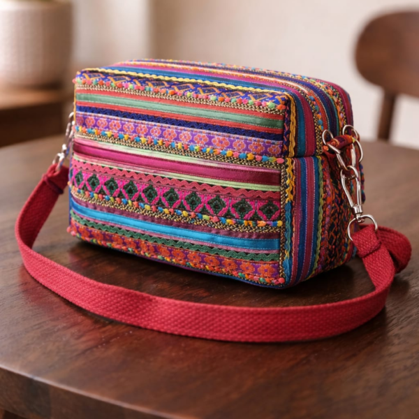 Hari Jari Art Pabi Box Sling Bag