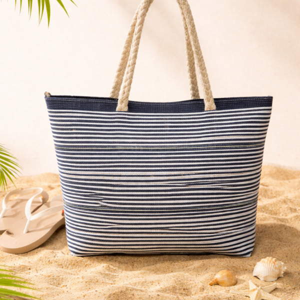 Upcycled plastic weaving bag